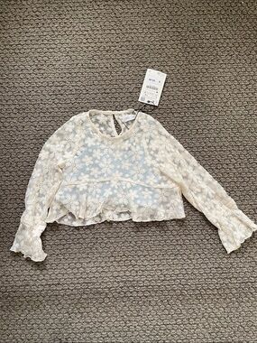 Zara Lace Cropped Top